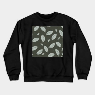 Simple Classy Leaf Pattern Crewneck Sweatshirt